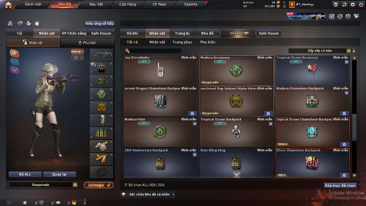 shop acc cf uy tin gia re